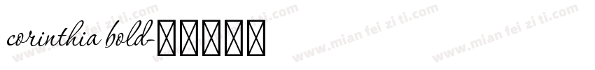 corinthia bold字体转换